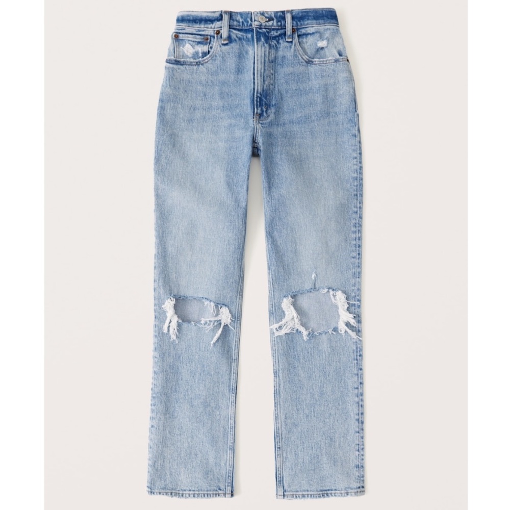 Abercrombie Curve Love Ultra High Rise 90s Straight Jean